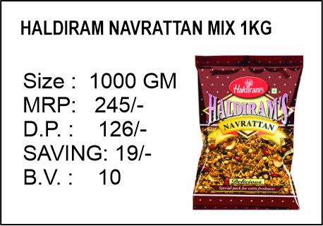 HALDIRAM NAVRATTAN MIX 1KG